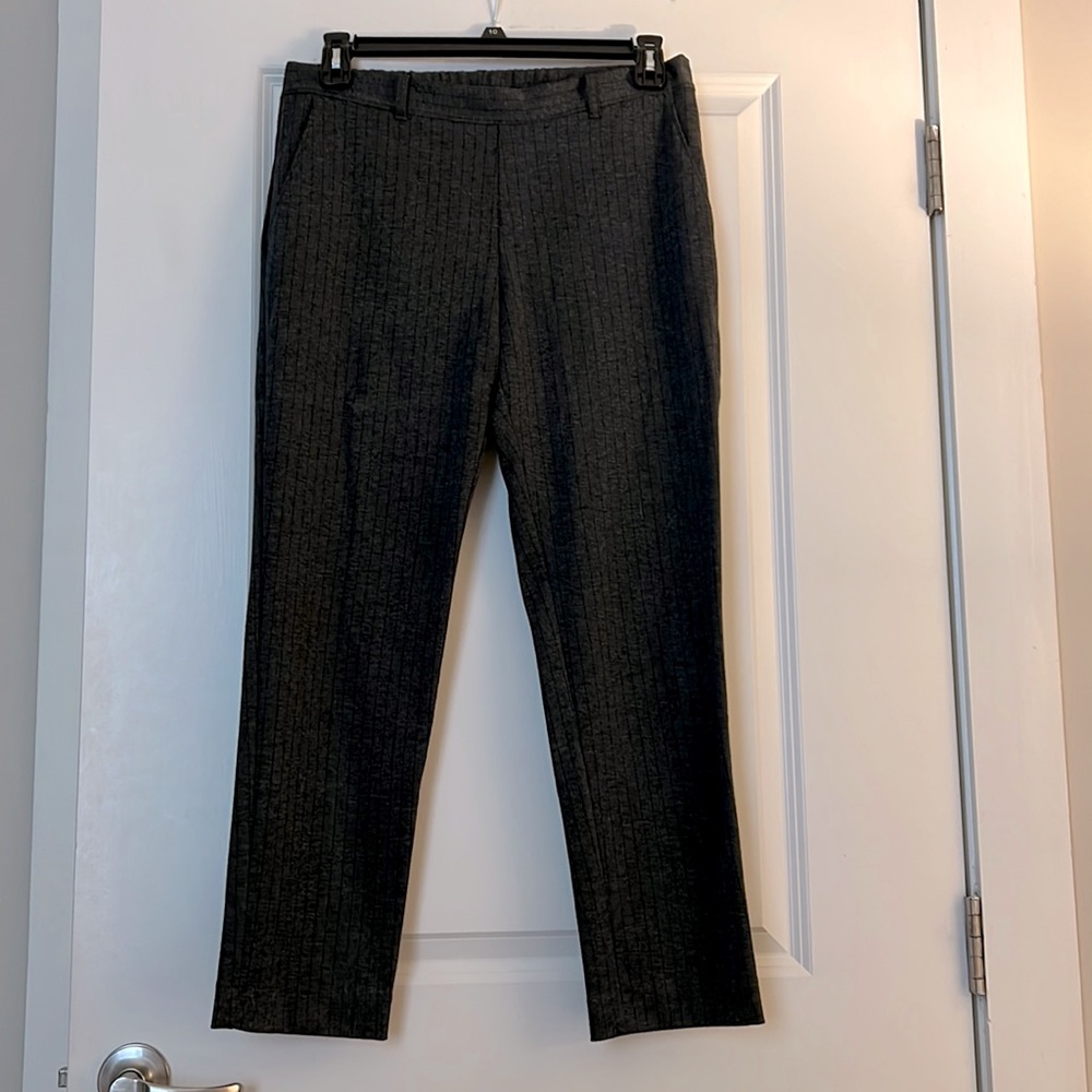 Grey with black pin stripped dress pants